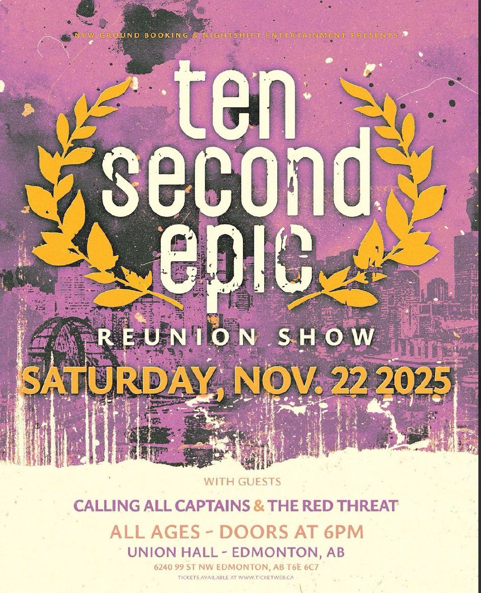 Ten Second Epic, 21 November | Event in Edmonton | AllEvents