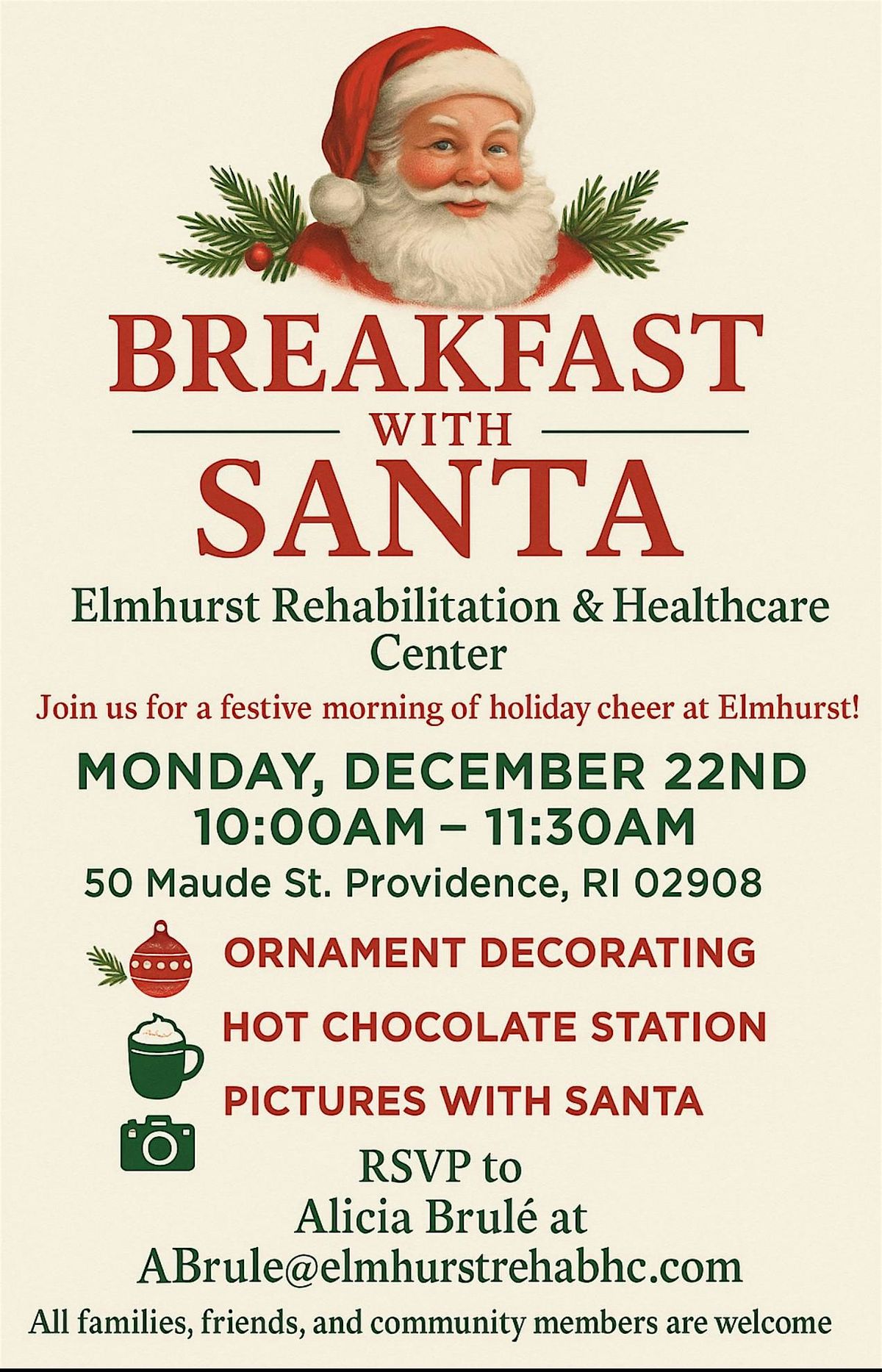 Breakfast with Santa!, 22 December | Event in Providence | AllEvents