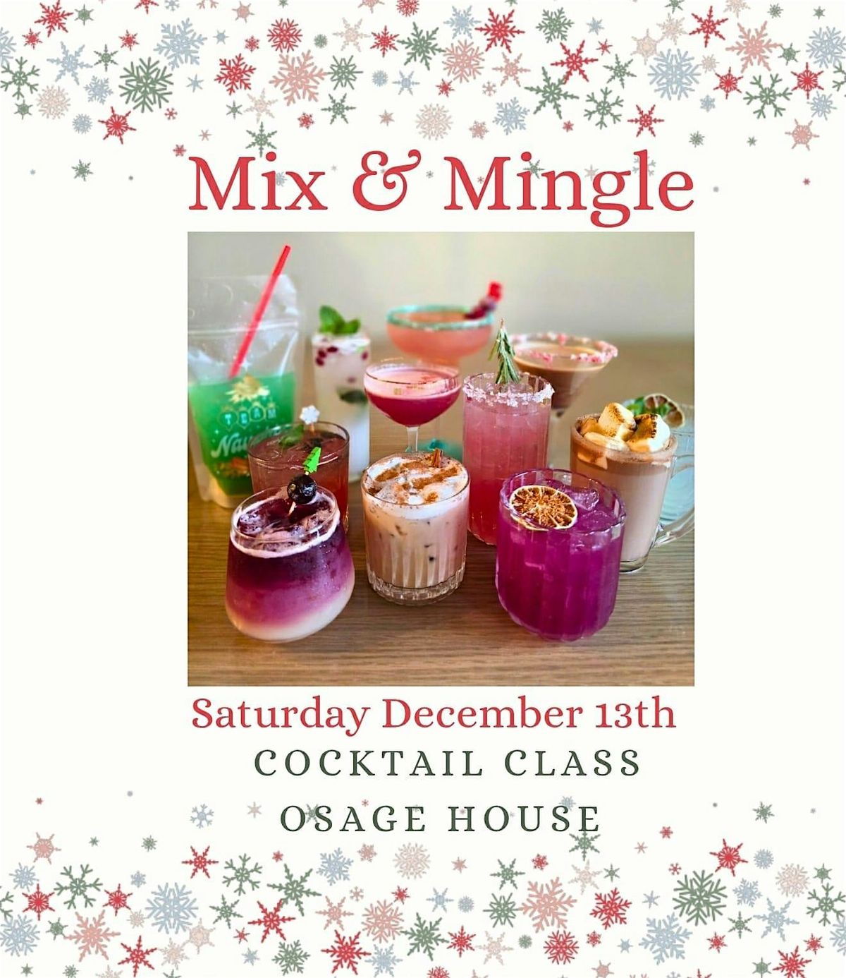 MIX & MINGLE - Cocktail Class, 13 December | Event in Cave Springs | AllEvents