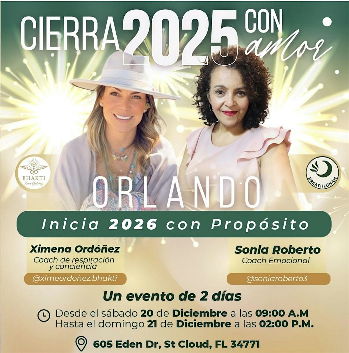 Cierra 2025 con Amor, Inicia 2026 con Proposito, 20 December | Event in St. Cloud | AllEvents