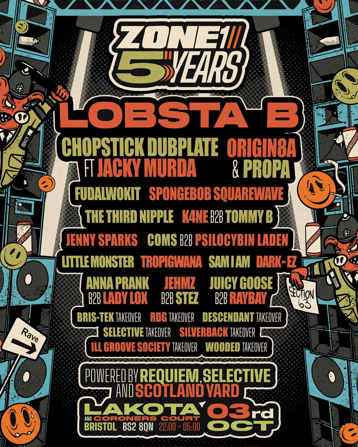 5 YEARS OF ZONE 1 - w/ REQUIEM, SCOTLAND YARD, SELECTIVE , 3 October | Event in Bristol | AllEvents
