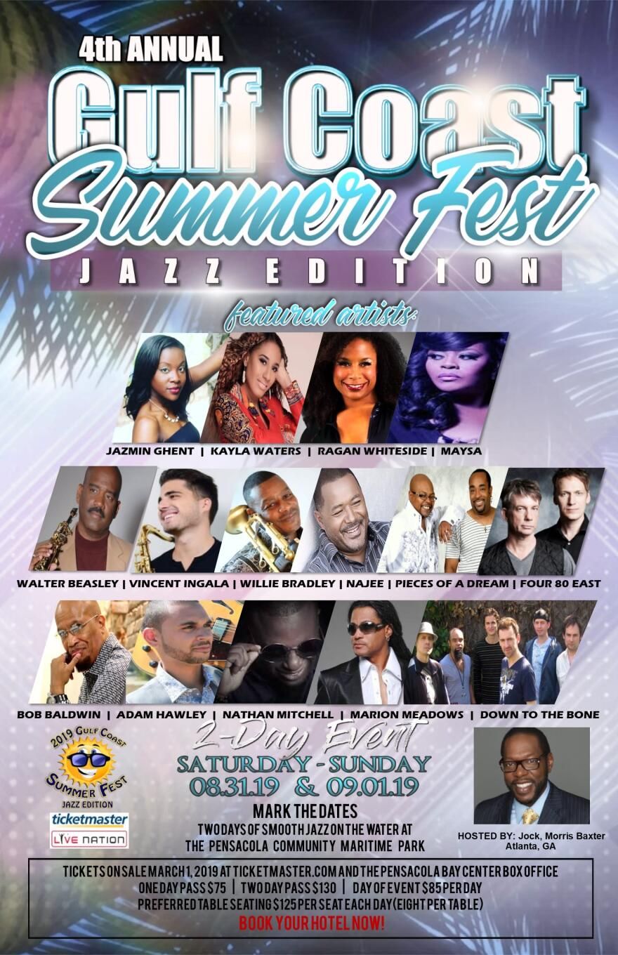 Gulf Coast Summer Fest - Sunday at Vince J. Whibbs Sr. Community Maritime Park, 21 September | Event in Pensacola