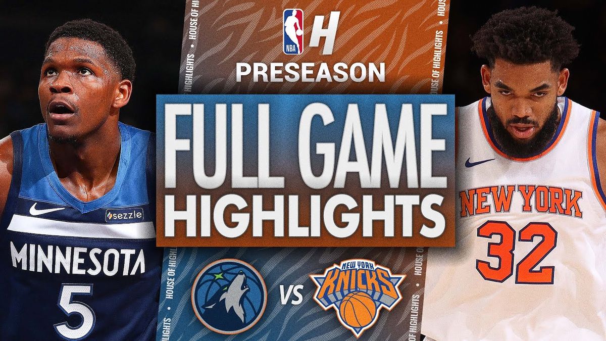 NBA Preseason - Minnesota Timberwolves at New York Knicks at Madison Square Garden, 9 October | Event in New York