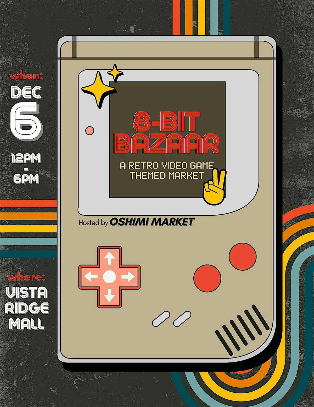 8-Bit Bazaar by Oshimi Market, 6 December | Event in Lewisville | AllEvents