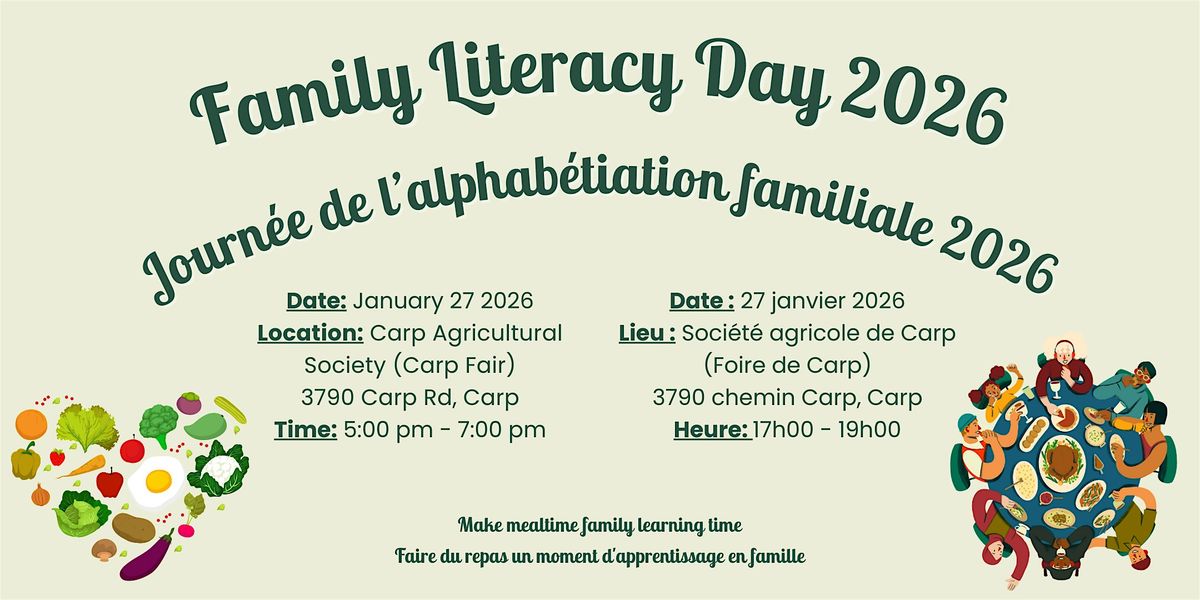 Family Literacy  Day 2026 / Journée de lalphabétisation familiale 2026