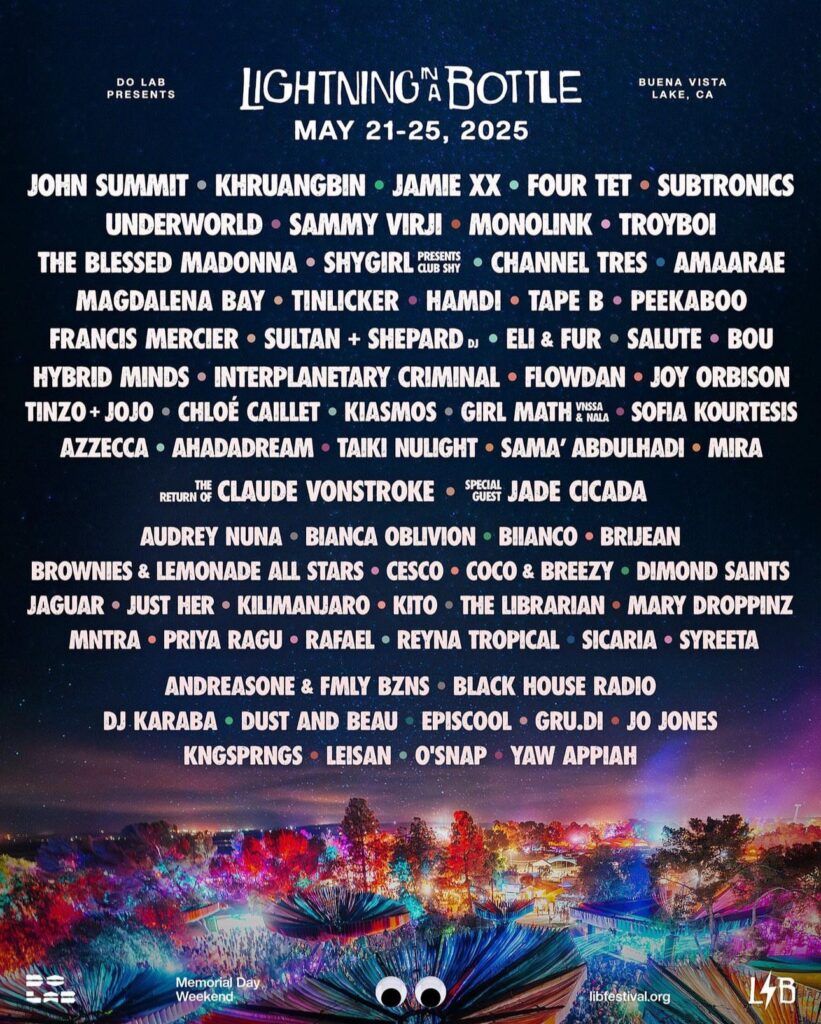 2025 Lightning In A Bottle Festival - 5 Day Pass at Buena Vista Aquatic Recreational Area, 21 May | AllEvents