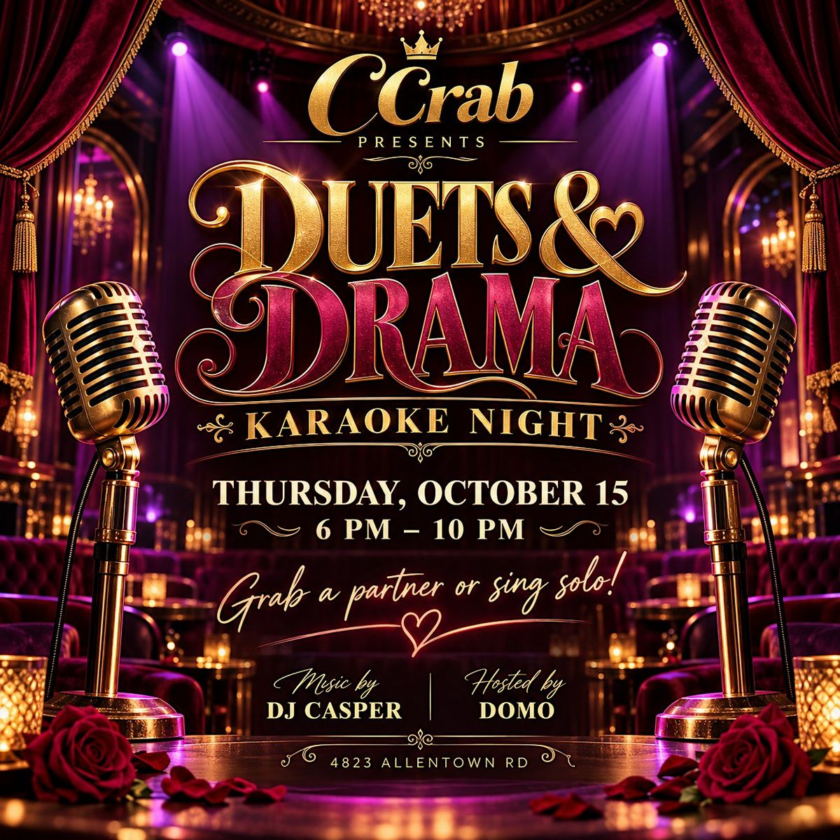 DUETS & DRAMA KARAOKE @ C-CRAB, C-Crab Restaurant, Camp Springs, 15 ...