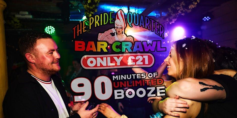 ONLY £21 for Bottomless Drinks | The Pride Quarter Bar Crawl, 29 August | Event in Liverpool | AllEvents