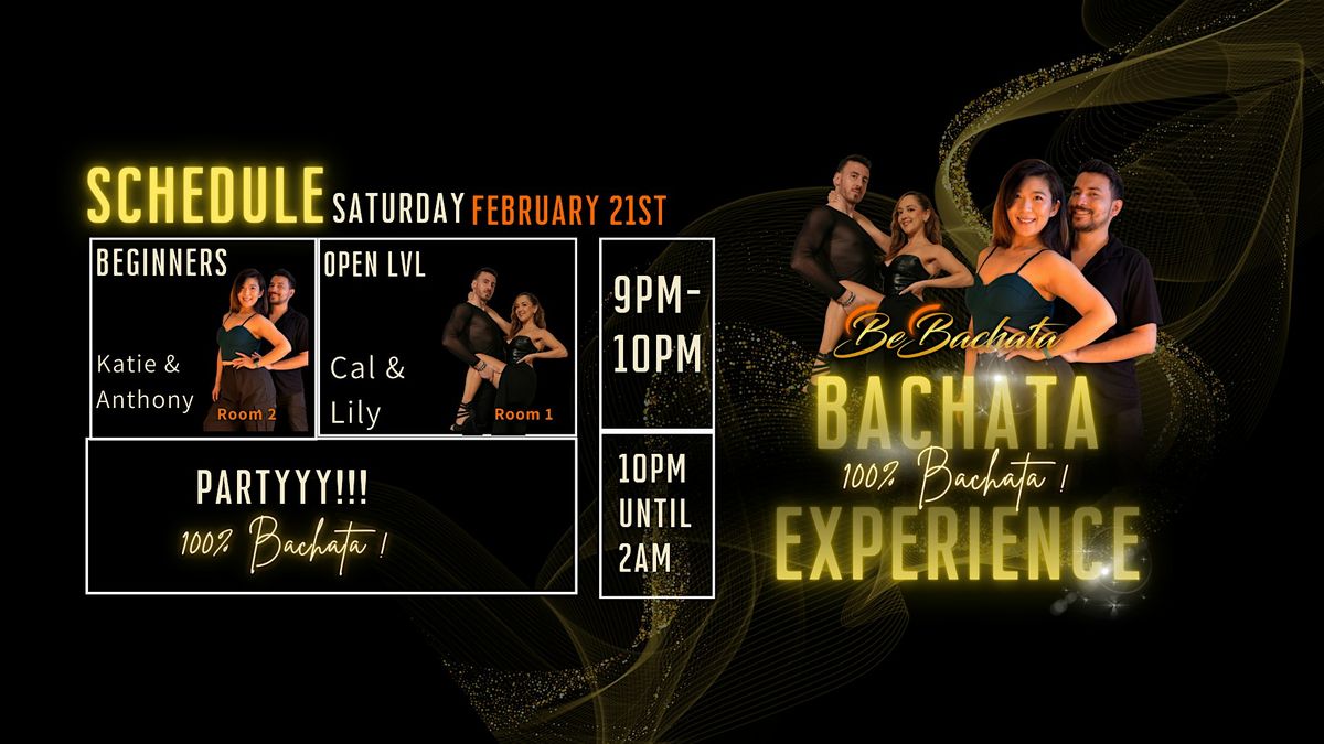100% BACHATA PARTY + OPEN CLASS October 3rd, Blue Moon Dance Co ...