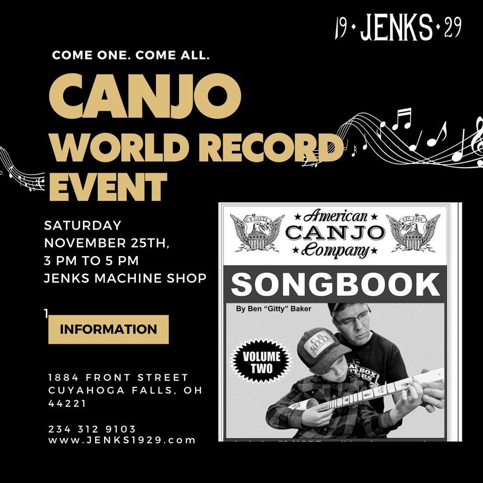Canjo World Record Event, Jenks Building Cuyahoga Falls, 25 November
