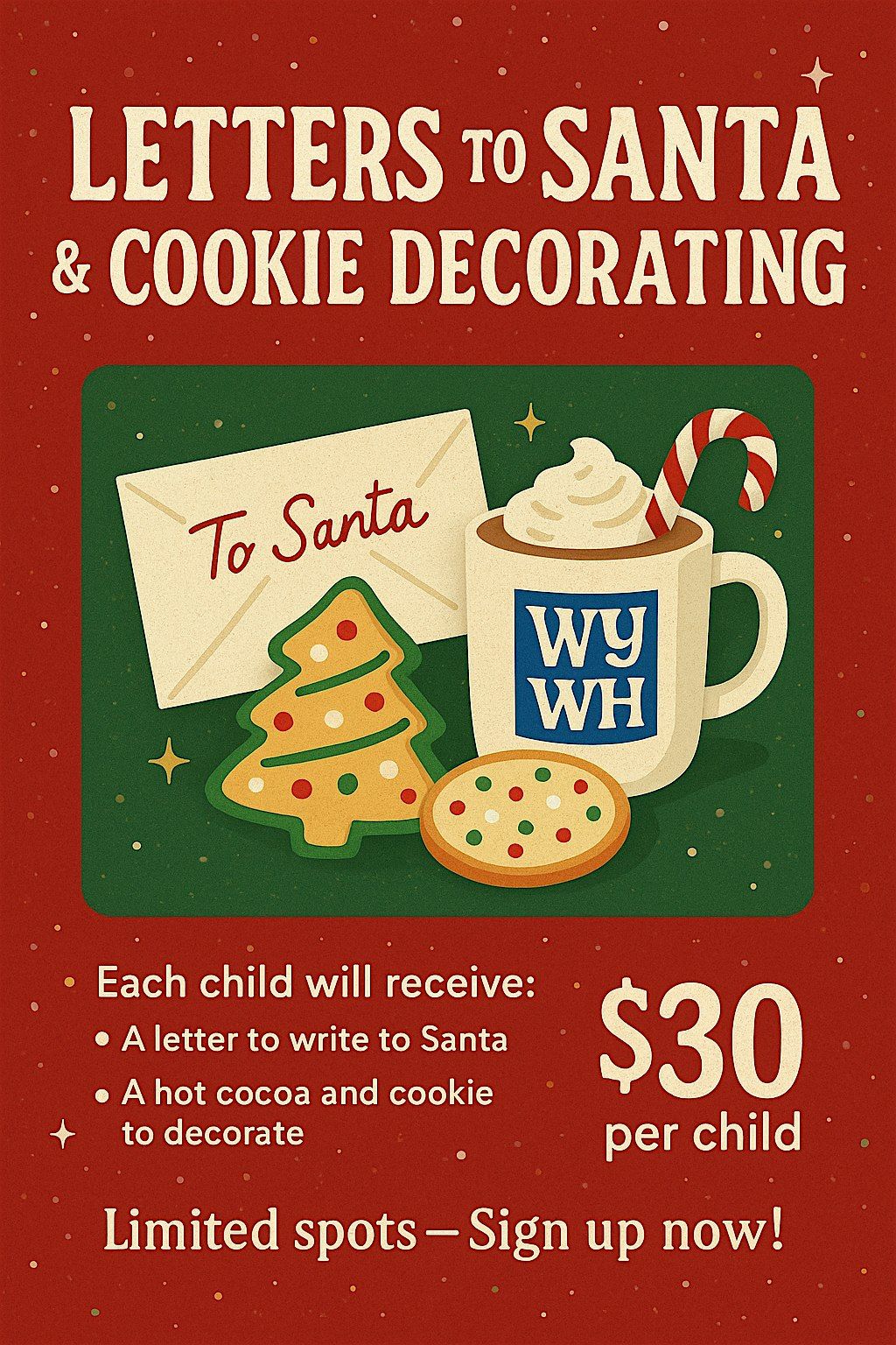 Letters to Santa & Cookie Decorating, 14 December | Event in Pomona | AllEvents