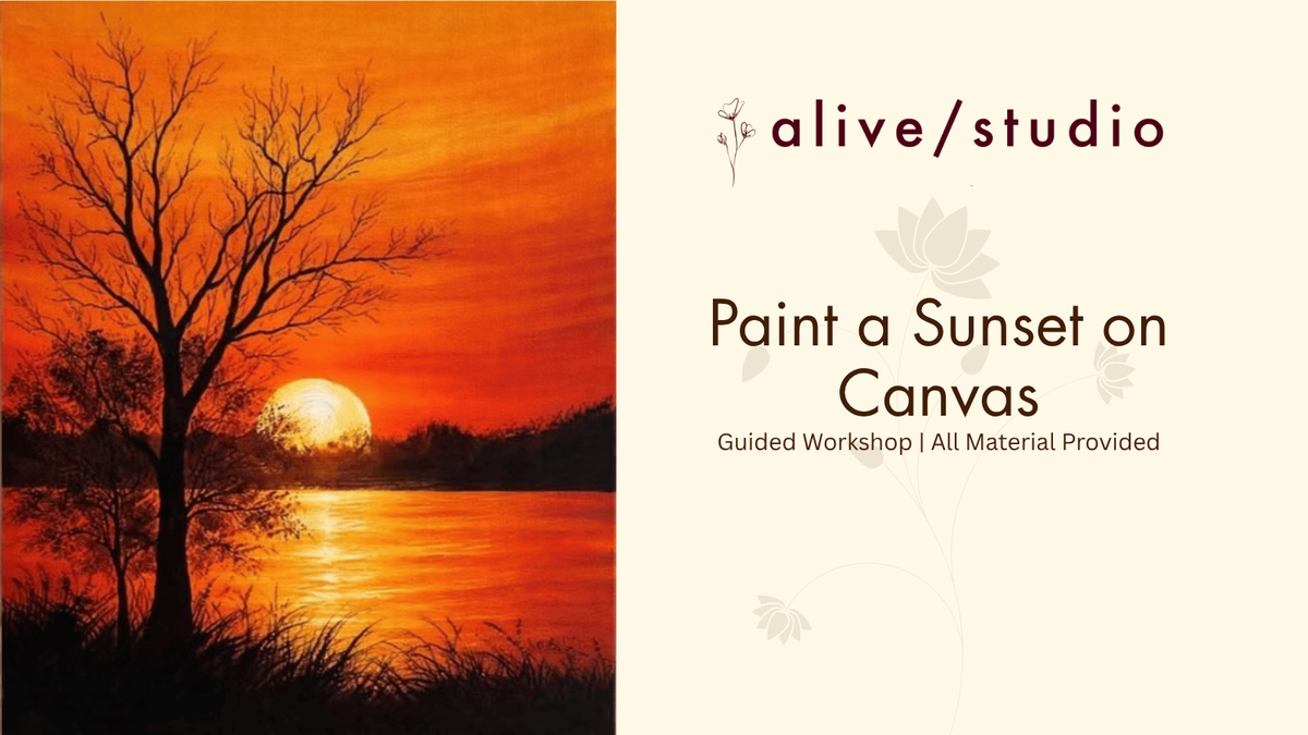 Paint a Sunset on Canvas