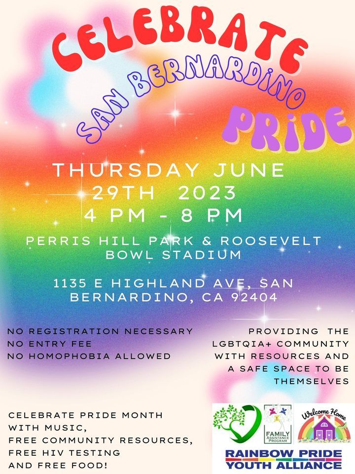 San Bernardino PRIDE, Roosevelt Bowl, San Bernardino, June 29 2023 |  AllEvents.in