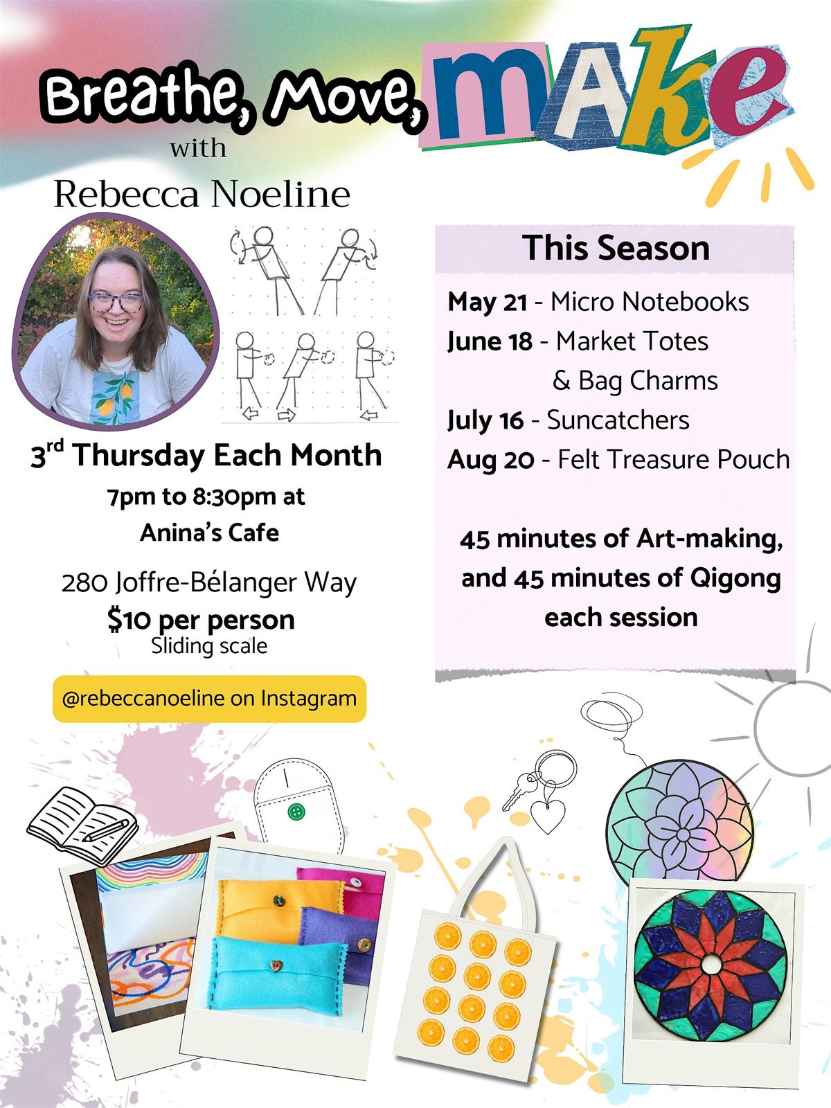 Breathe, Move, Make : Suncatchers
