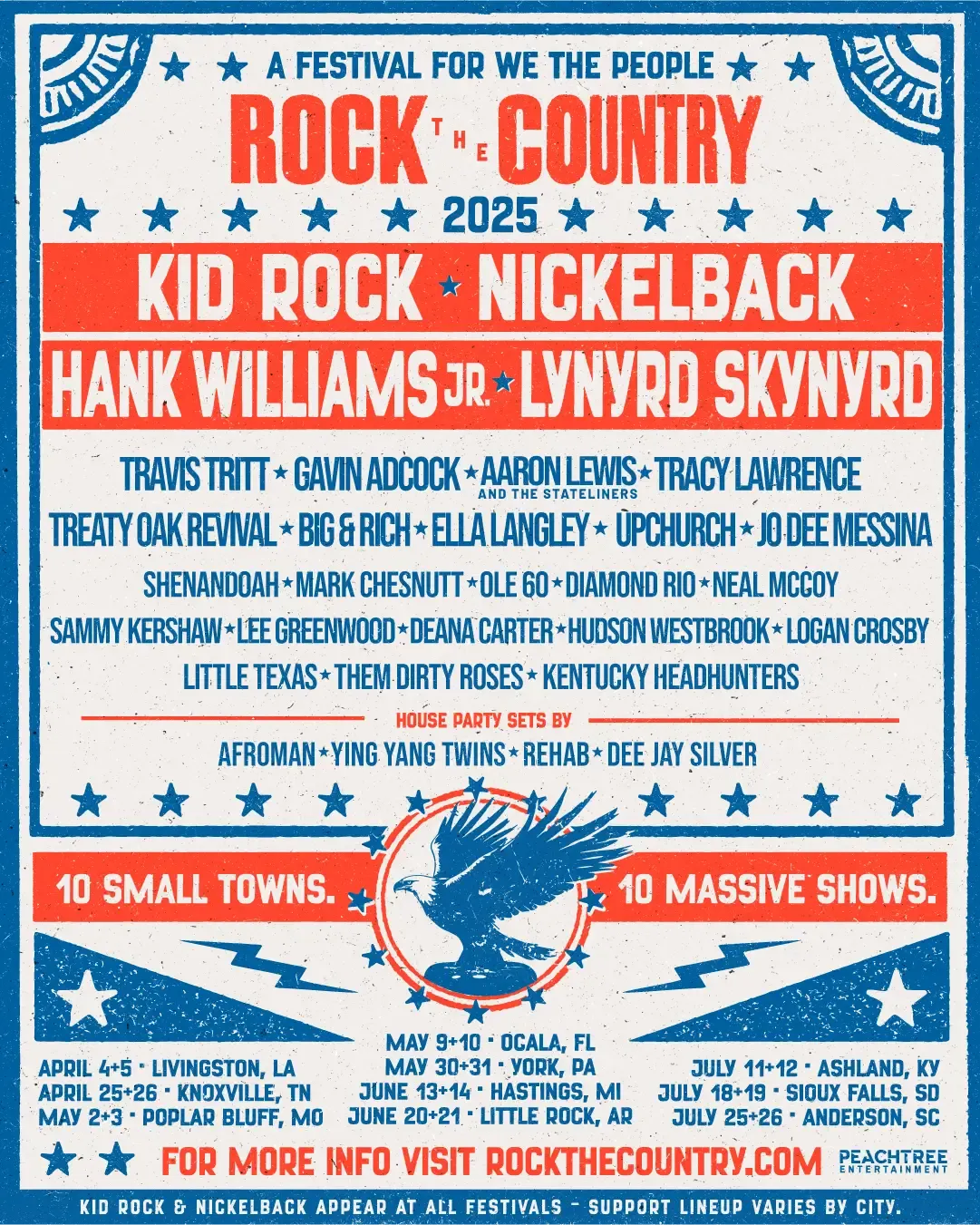 Rock The Country - Ashland (Friday Pass) with Kid Rock, Travy Lawrence, and more!, 11 July | Event in Ashland