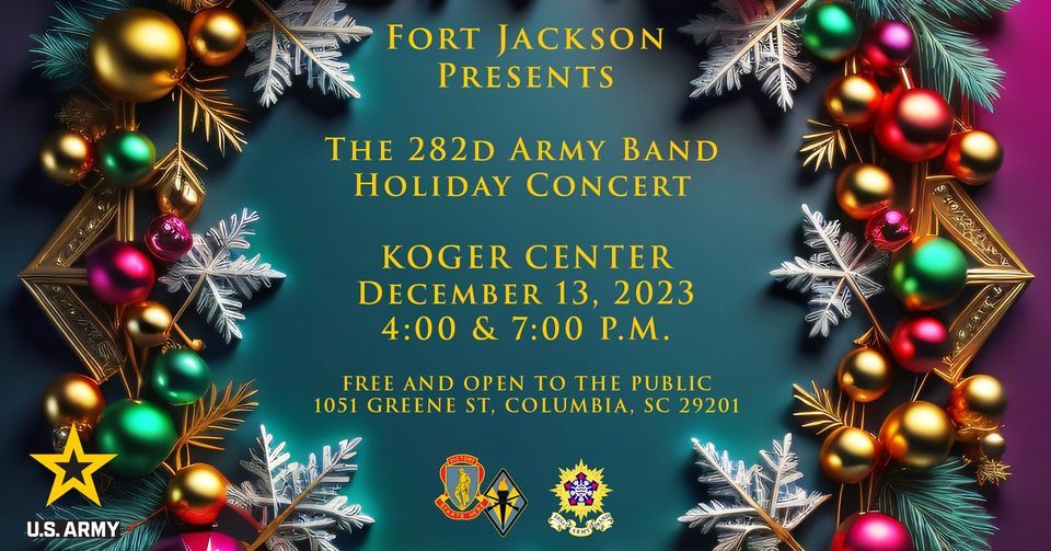 282d Army Band Holiday Concert, Koger Center for the Arts, Dentsville