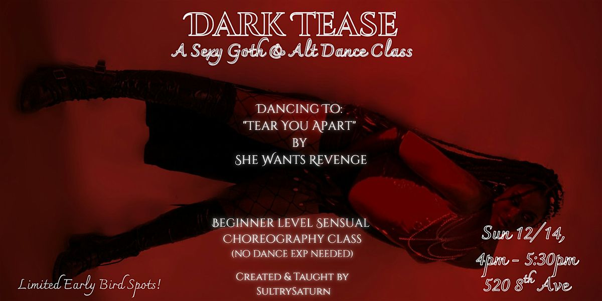 Dark Tease: A Sexy Goth & Alt Dance Class, 14 December | Event in New York | AllEvents