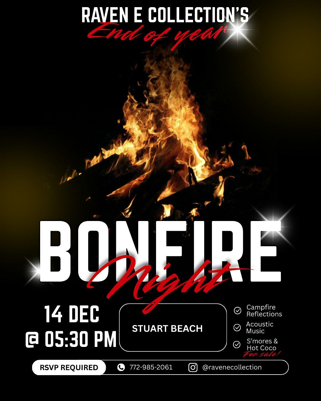 Release & Renew: Raven E’s Annual Bonfire, 14 December | Event in Stuart | AllEvents