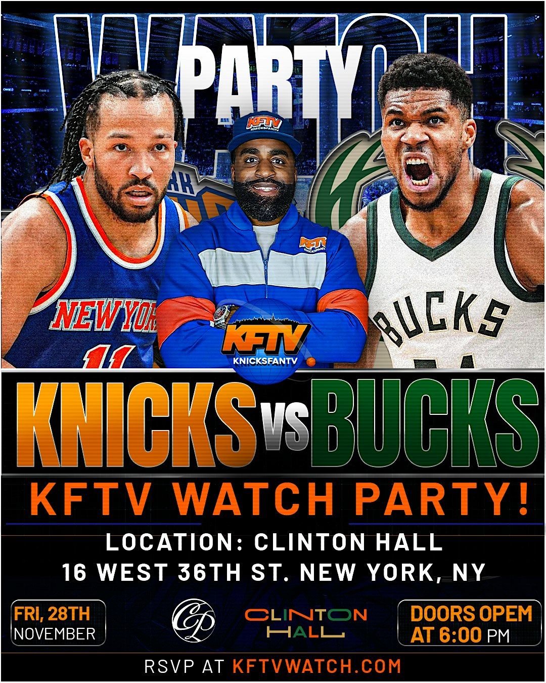 Knicks vs Bucks Black Friday Watch Party Hosted By Knicks Fan TV | Event in New York | AllEvents