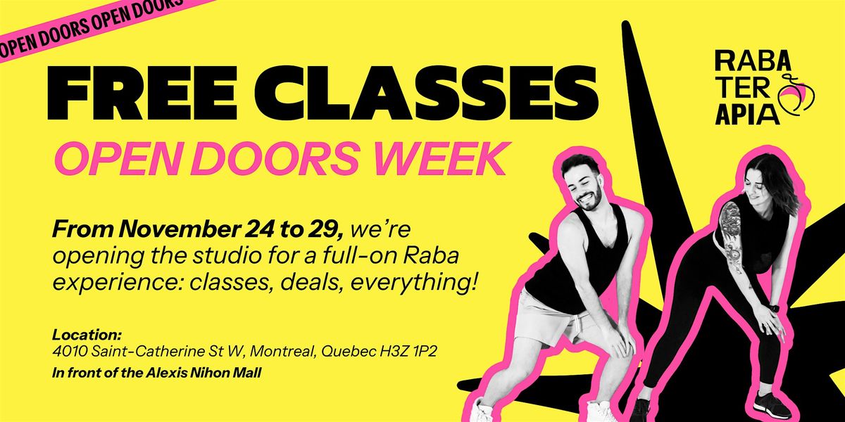FREE CLASSES // OPEN DOORS WEEK | Event in Montreal | AllEvents