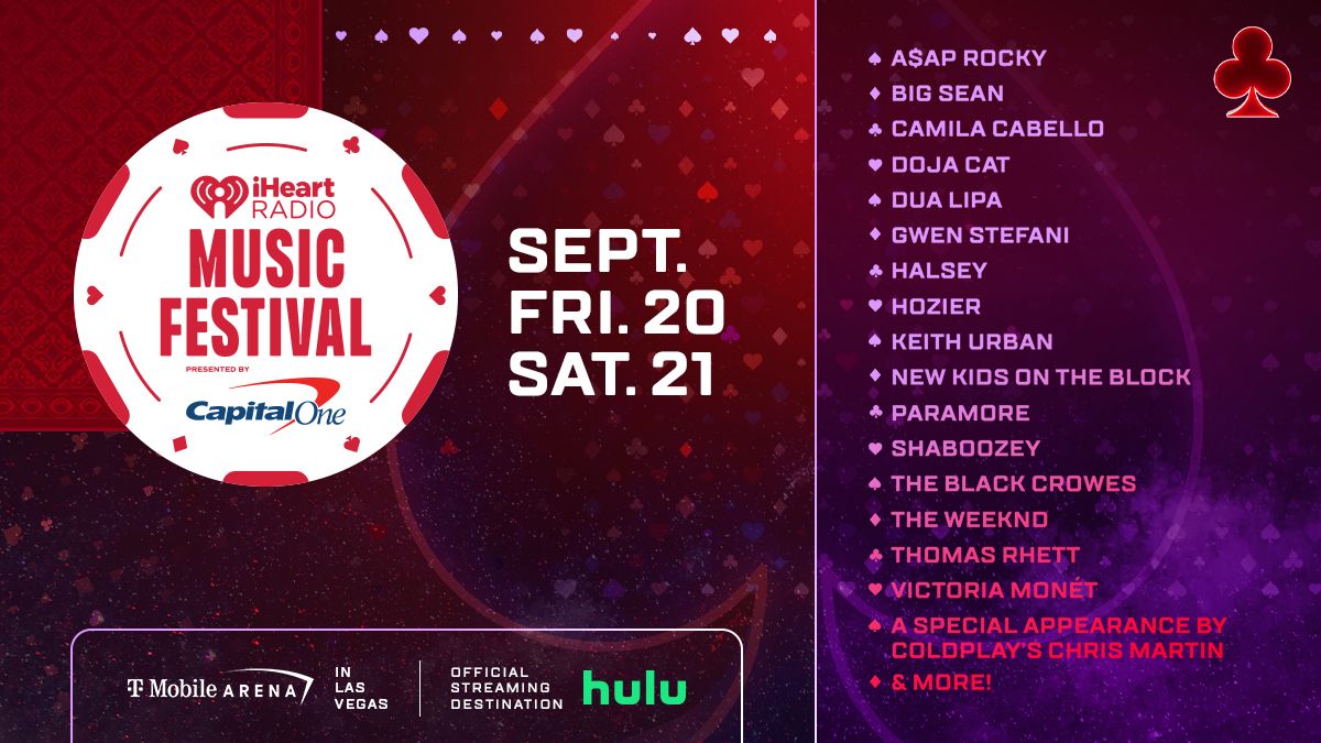 iHeartRadio Music Festival - Saturday at T-Mobile Arena, 20 September | Event in Las Vegas | AllEvents