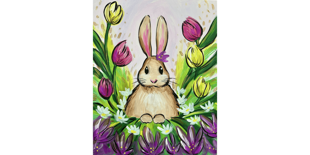 Flowerbed Bunny - Paint and Sip in Cincinnati | Classpop!™, 9 March | Event in West Chester | AllEvents