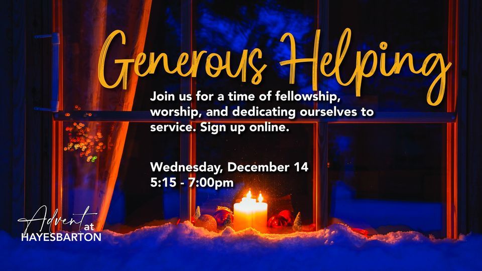 Let Your Light Shine A Generous Helping, Hayes Barton United Methodist