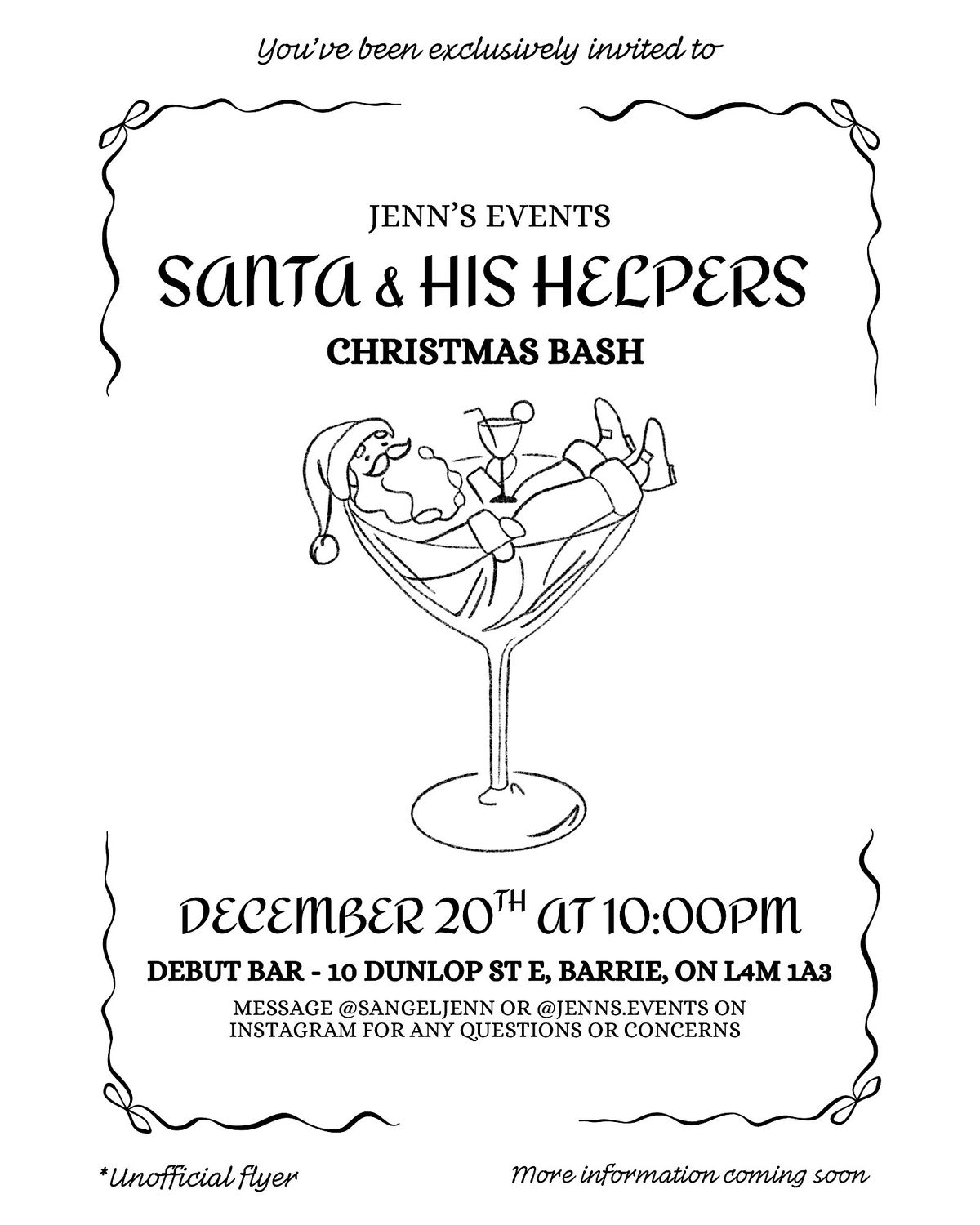 Santa & His Helper : Holiday Bash, 20 December | Event in Barrie | AllEvents