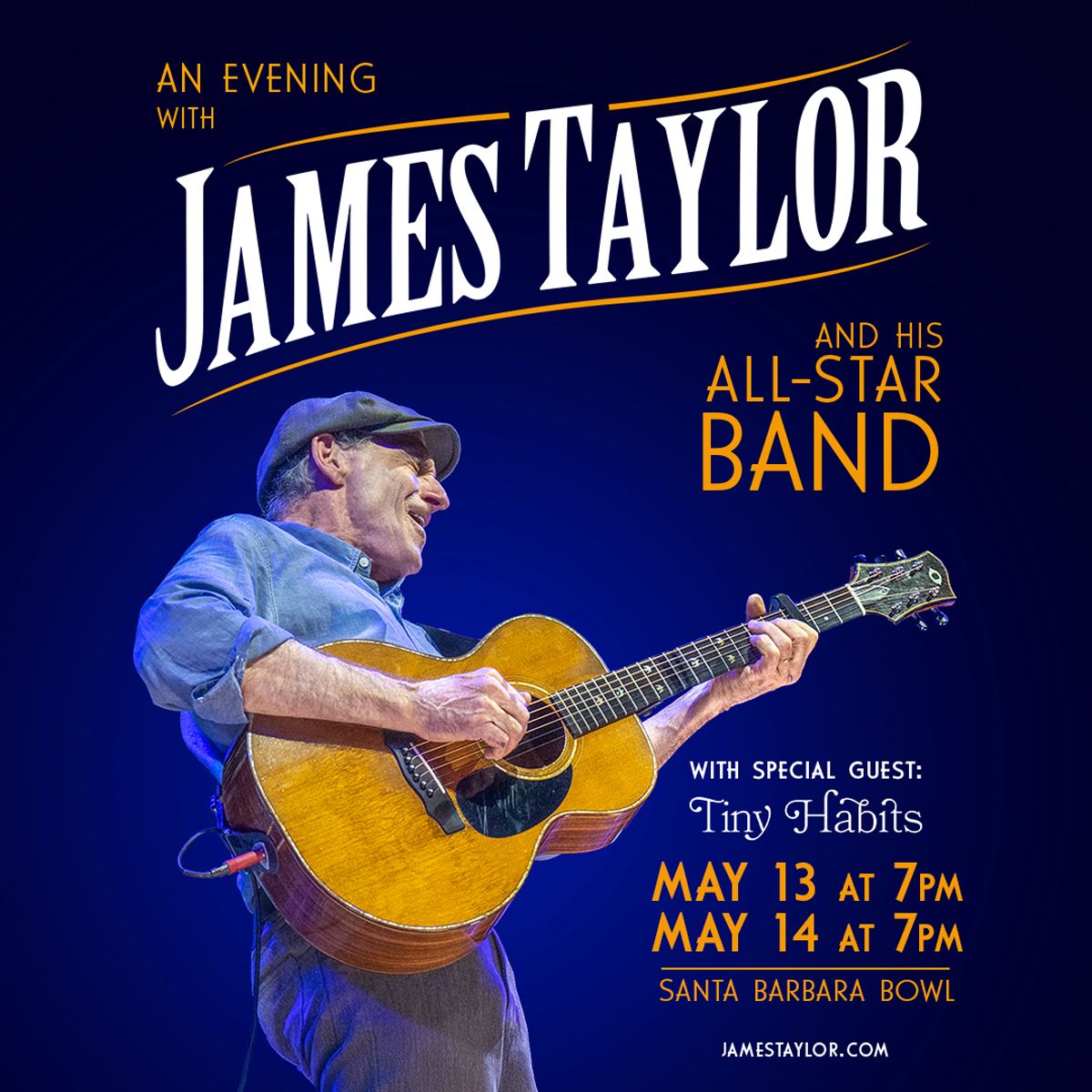 James Taylor and His All-Star Band & Tiny Habits, 20 August | Event in Vienna | AllEvents