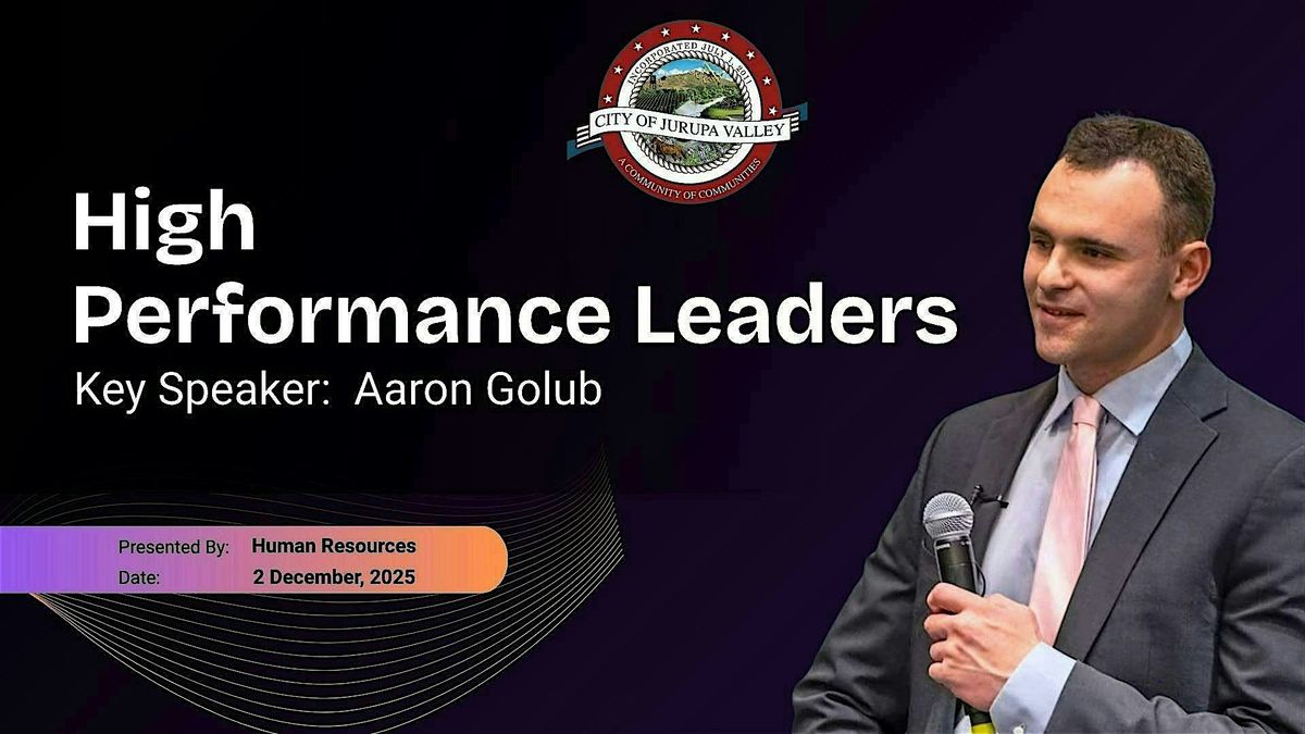 High-Performance Leadership Luncheon with key speaker Aaron Golub., 2 December | Event in Riverside | AllEvents
