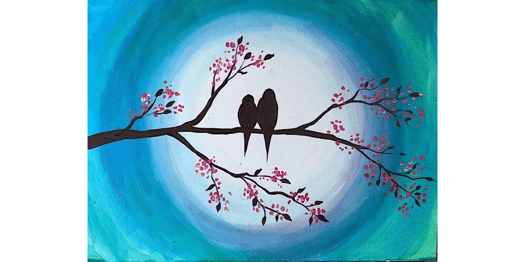 Lovebirds - Paint and Sip in St. Petersburg | Classpop!™, 8 February | Event in St Petersburg | AllEvents