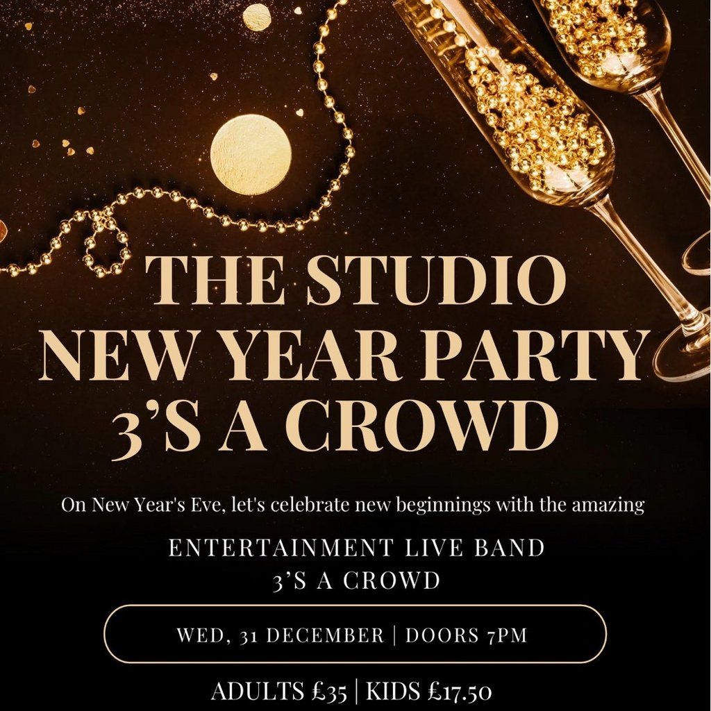 The studio new year party's 3's a crowd, 31 December | Event in St Andrews | AllEvents