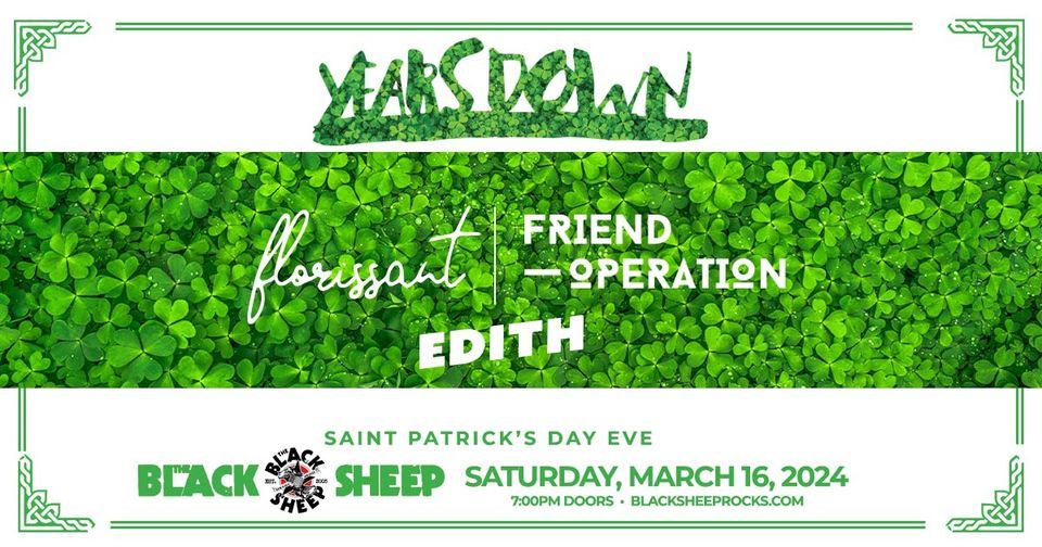 Operation Edith Years Down w/ Florissant, Friend Operation & Edith @ The Black Sheep ...