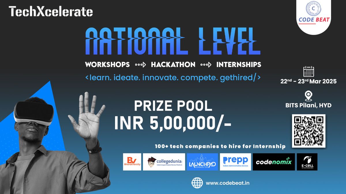 National Level Hackathon, Workshop & Internship at BITS PILANI ...