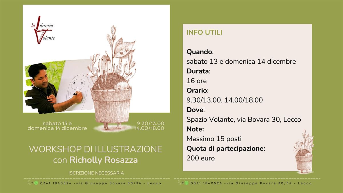 Workshop di illustrazione storyboard con Richolly Rosazza, 13 December | Event in Lecco | AllEvents
