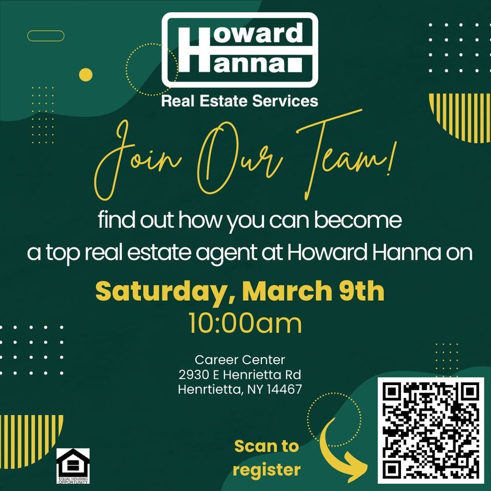 Howard Hanna Career Info Session, 2930 E Henrietta Rd, Henrietta, NY