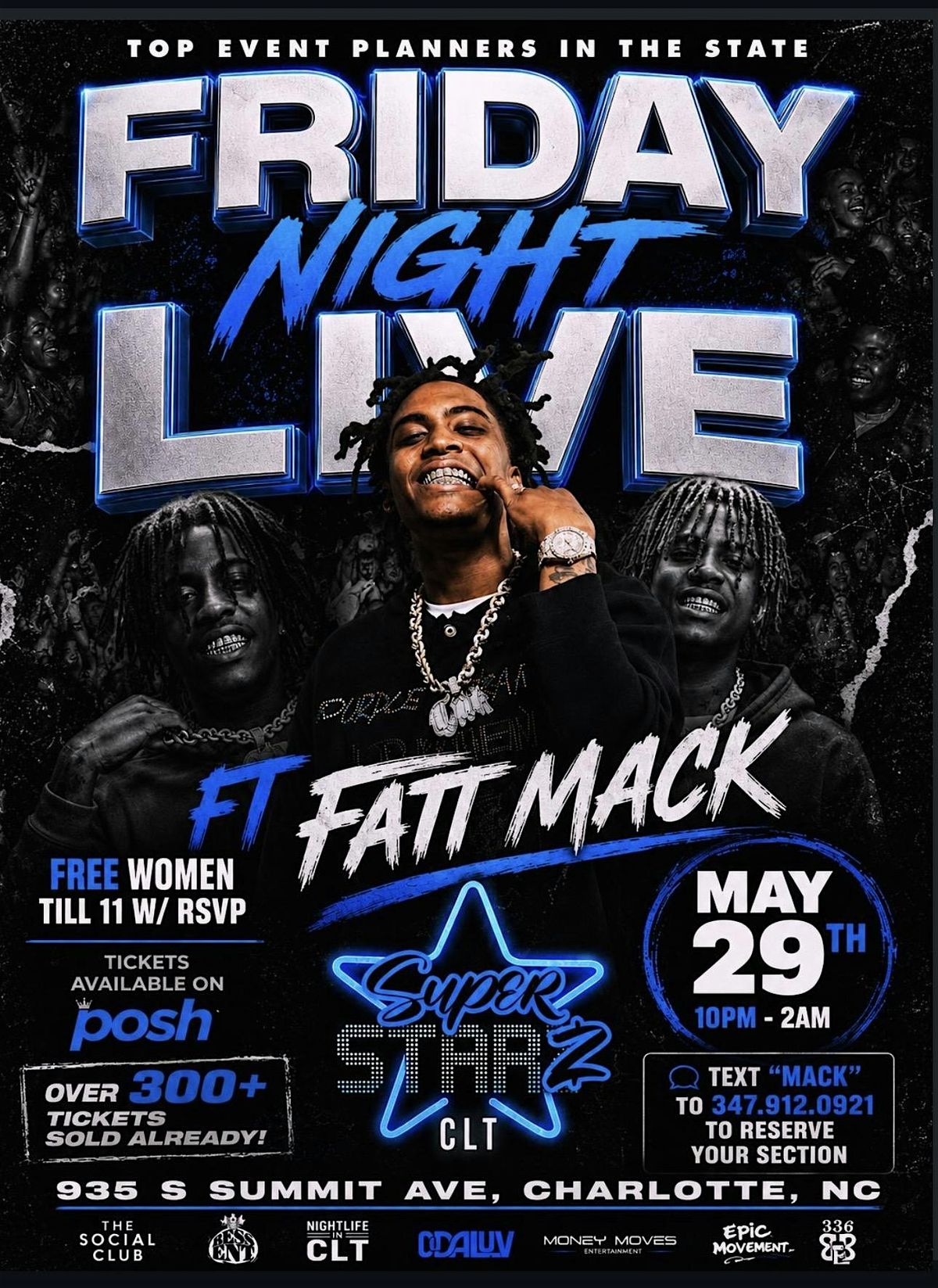 Fat Mack Live @ Superstarz, 935 S Summit Ave, Charlotte, 29 May to 30 ...