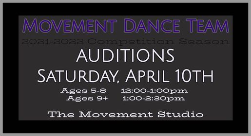 Movement Dance Team Auditions The Movement Studio Prescott Valley April 10 2021 Allevents In Prescott Valley Events 2022