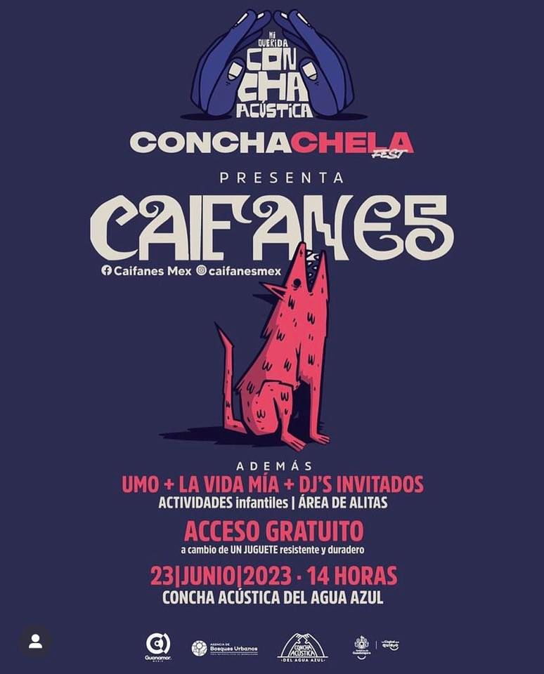 Caifanes en ConchaChela en Guadalajara, Parque Agua Azul, Concha