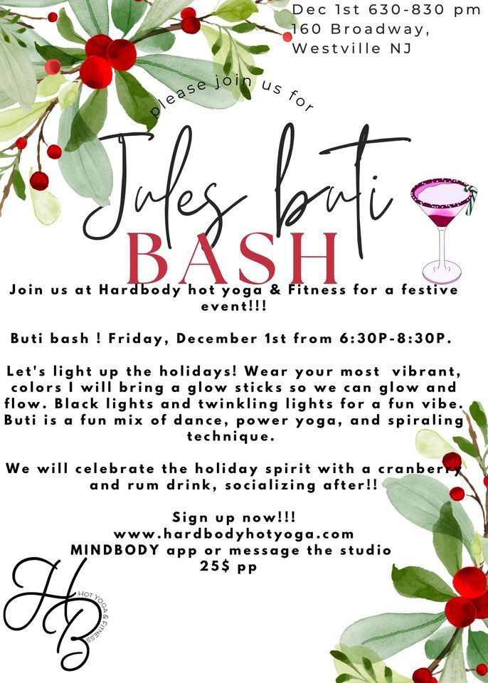 Jules buti bash , Hardbody Hot Yoga & Fitness, Mount Ephraim, December