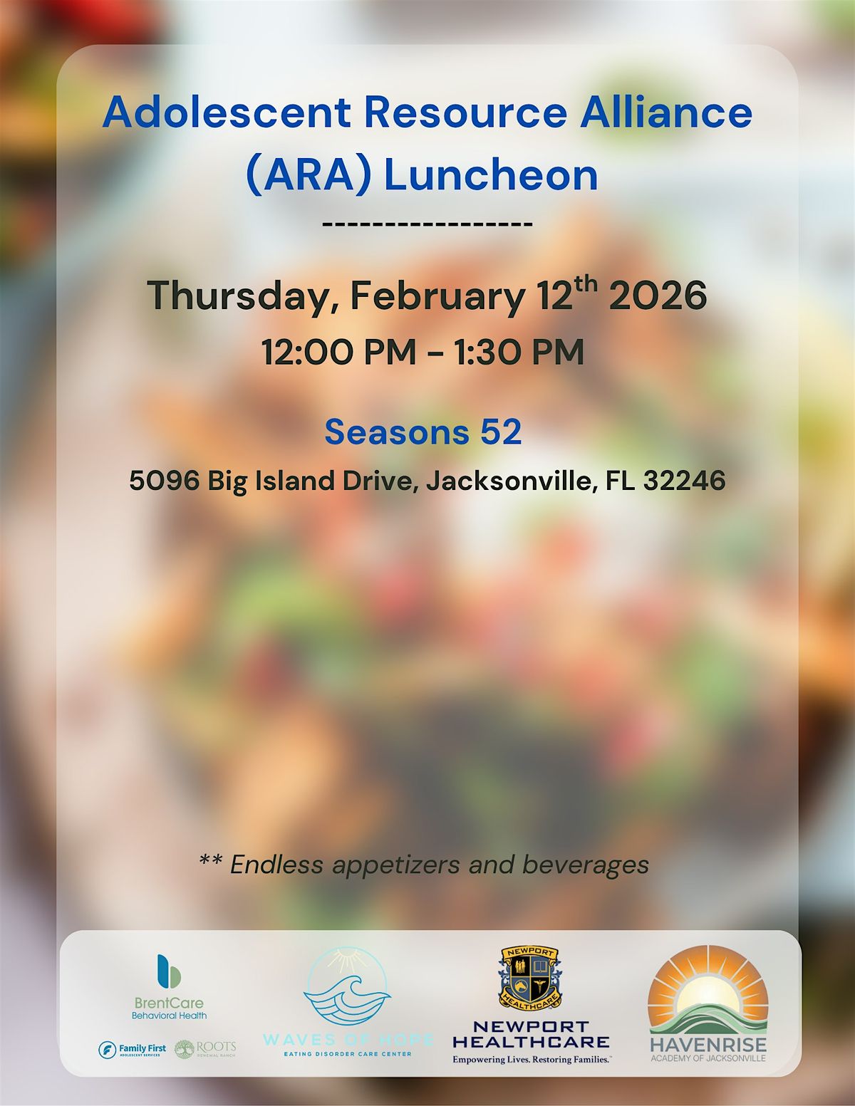 Adolescent Resources Alliance (ARA) Luncheon, 12 February | Event in Jacksonville | AllEvents