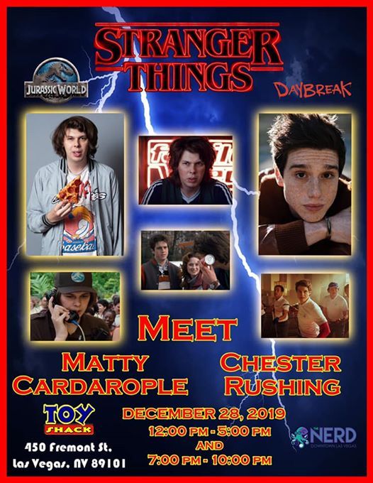 Stranger Things Meet And Greet At Vegas Toy Shack Las Vegas