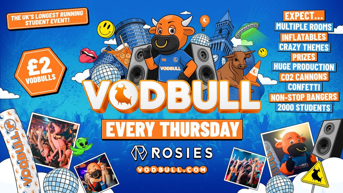  🧡 VODBULL ⚠️ON SALE FROM 12pm FRI⚠️ at ROSIES!! 06/11, 6 November | Event in Birmingham | AllEvents