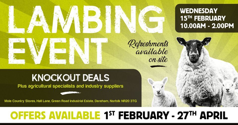 Lambing Event Dereham Mole Country Stores, Mole Country Stores