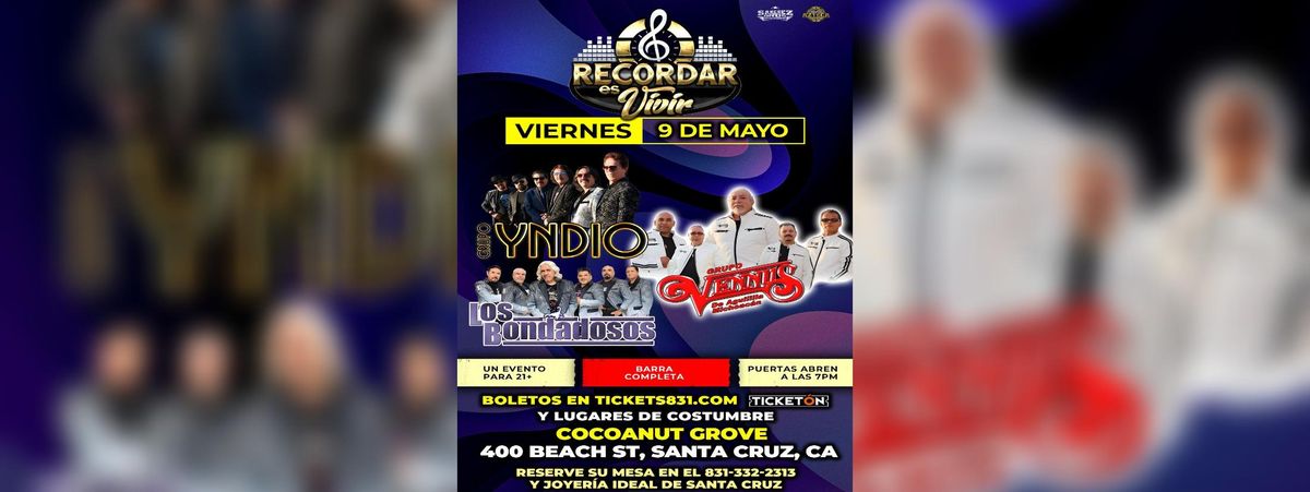 GRUPO YNDIO, GRUPO VENNUS AGUILILLA MICHOACAN, 9 May | Event in Santa Cruz | AllEvents