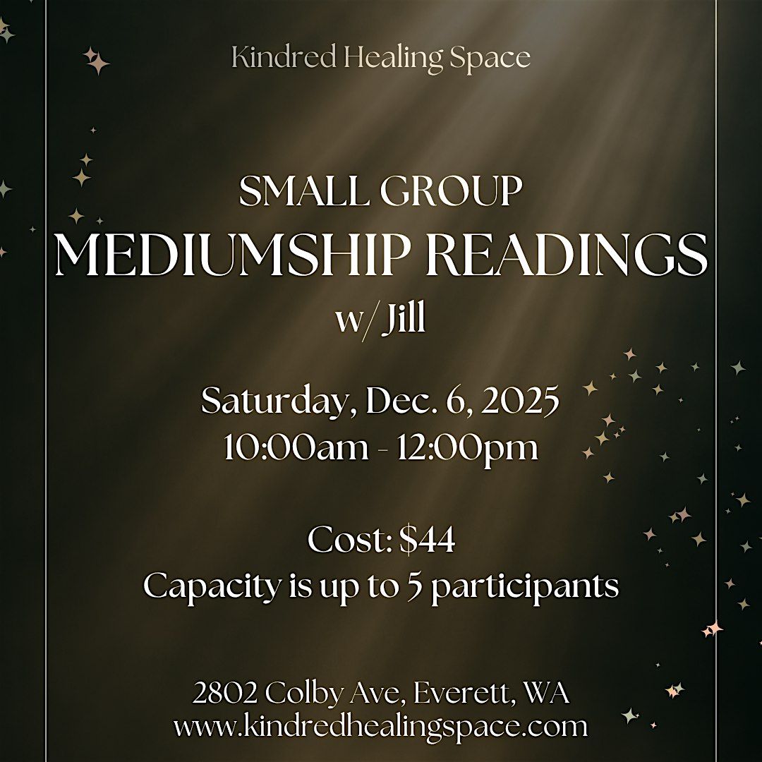Small Group Mediumship Readings, 6 December | Event in Everett | AllEvents