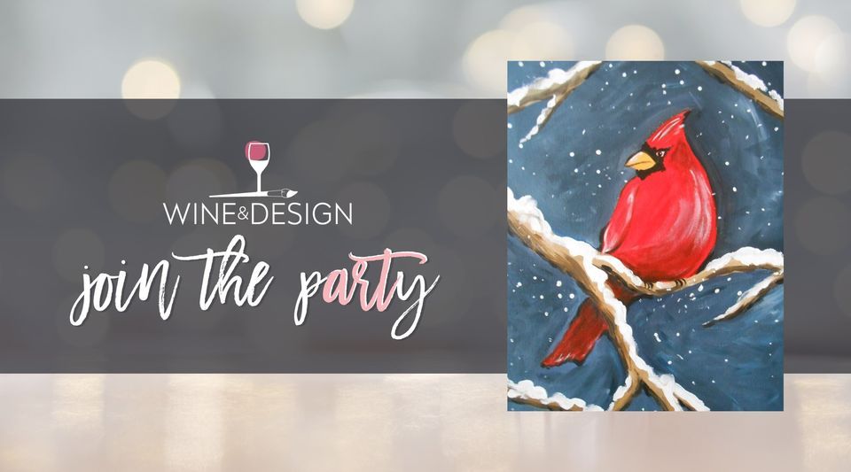 Winter Cardinal, Wine & Design (Morehead City, NC), December 12 2023