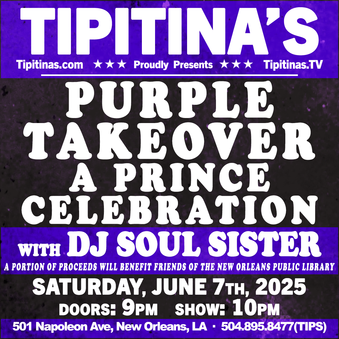 Purple Takeover - A Prince Celebration at Tipitinas, 7 June | Event in New Orleans | AllEvents