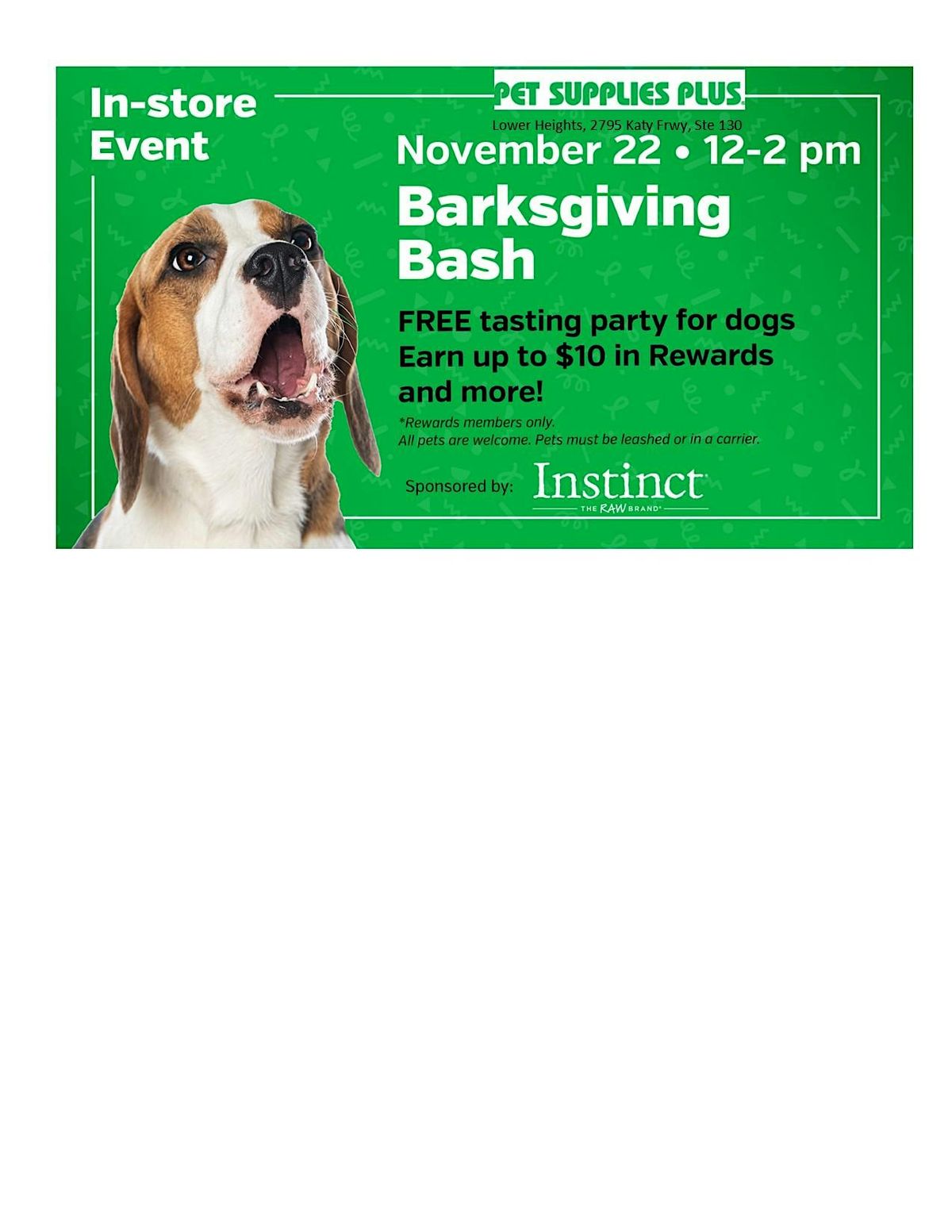 Barksgiving Bash | Event in Houston | AllEvents