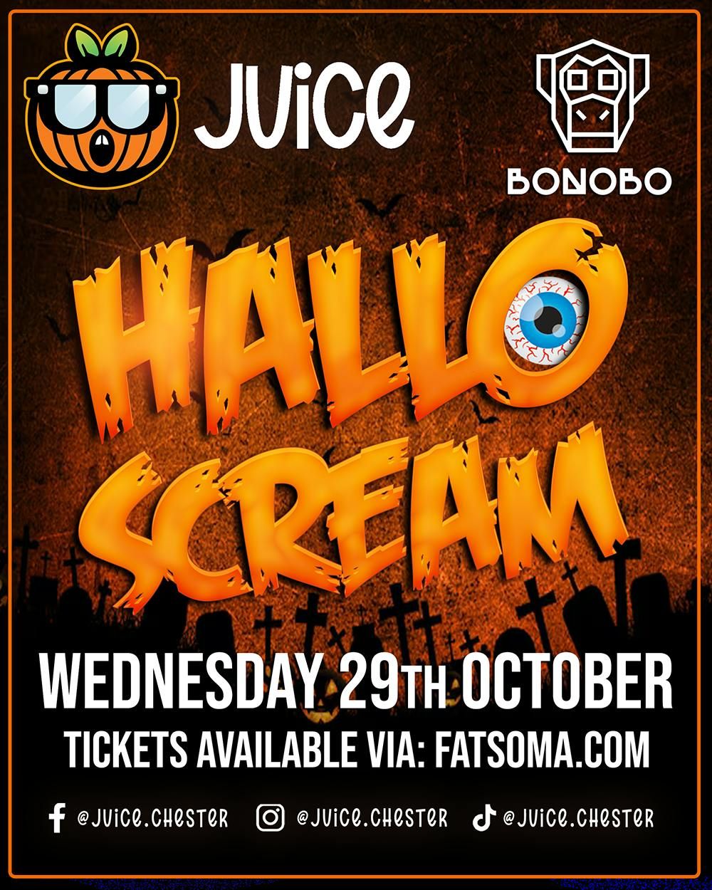 ‍🧟‍♂️ Wednesday 29th Otcober - Hallo-Scream ☠️, 29 October | Event in Chester | AllEvents